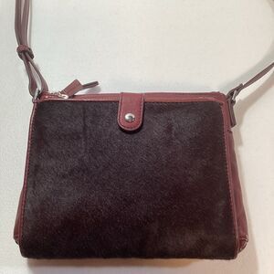 Margot Leather and Horsehair Crossbody Bag Purse Accessories New York